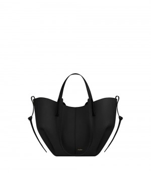 Black Polene Cyme Mini Tote Bags | CANADA GPH640