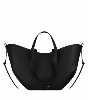 Black Polene Cyme Tote Bags | CANADA JRH139