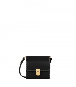 Black Polene Numéro Sept Crossbody Wallets | CANADA OBQ375