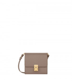 Grey Brown Polene Numéro Sept Crossbody Wallets | CANADA OJQ901