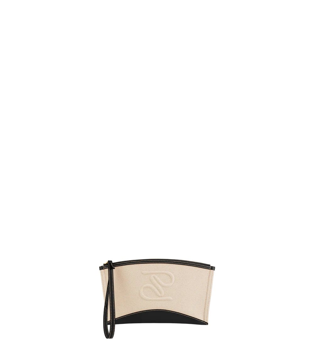 Beige / Black Polene Ilo Pouch | CANADA SOH753