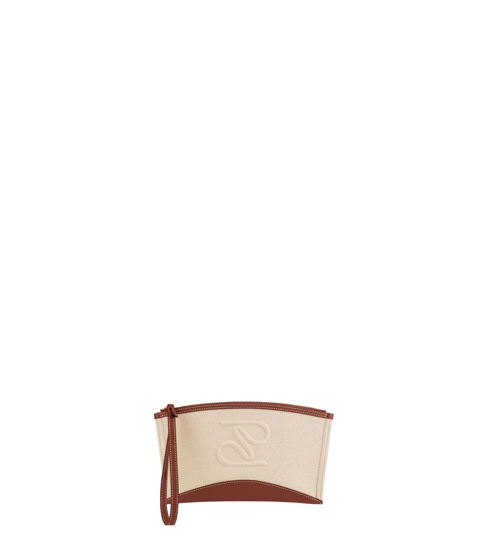 Beige / Brown Polene Ilo Pouch | CANADA EBG421