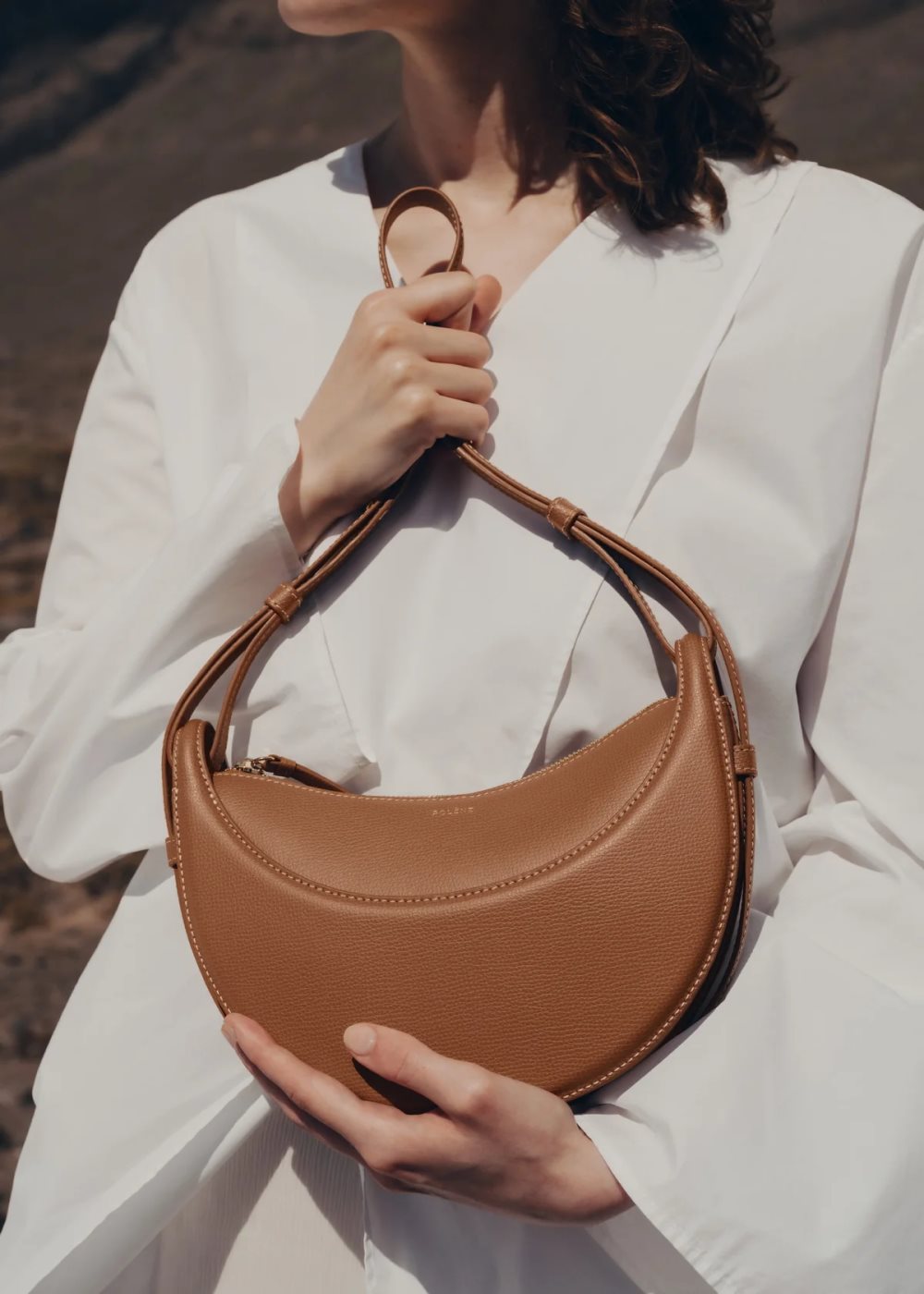 Brown Polene Numéro Dix Crossbody Bags | CANADA ISP943