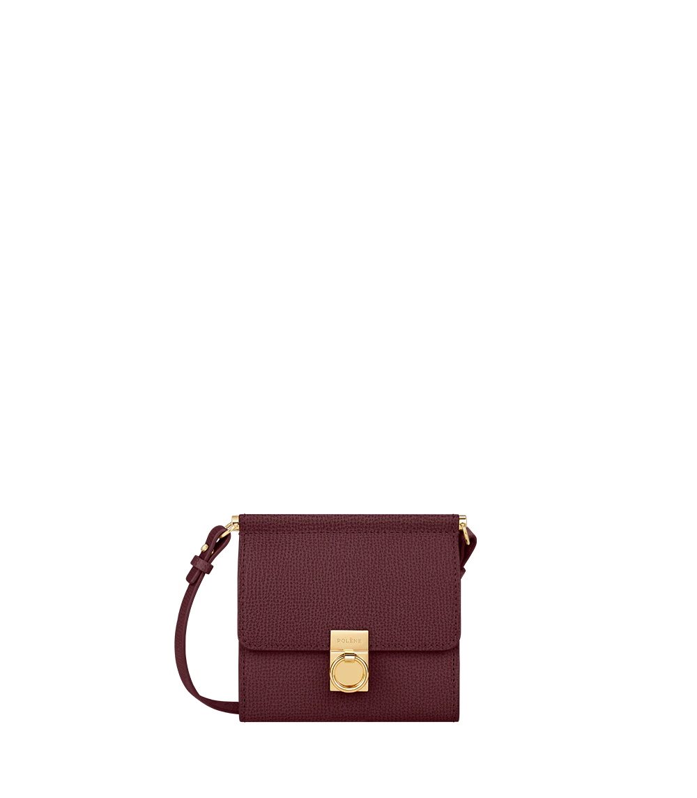 Burgundy Polene Numéro Sept Crossbody Wallets | CANADA MDU857