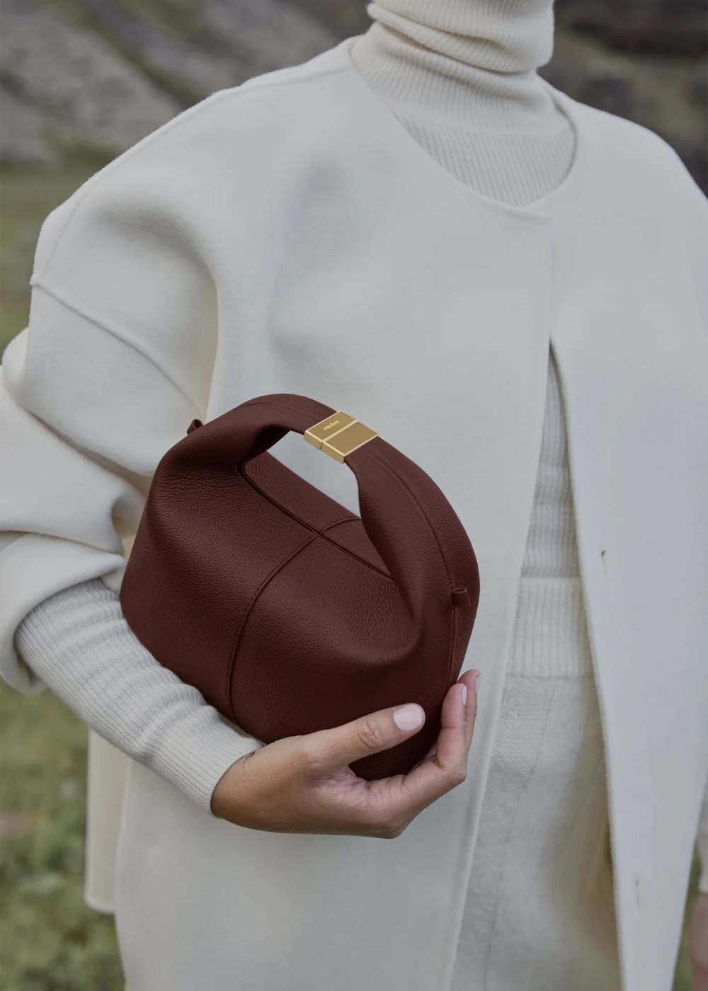 Chocolate Polene Béri Handbags | CANADA JDU052