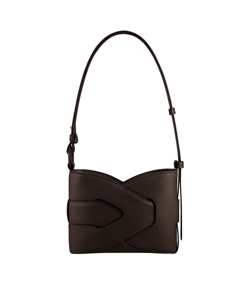 Chocolate Polene Nodde Shoulder Bags | CANADA ILN970