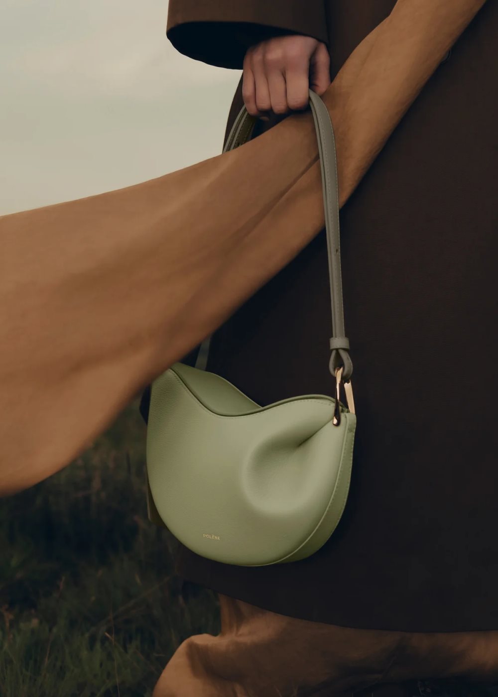 Light Green Polene Tonca Crossbody Bags | CANADA EAB853