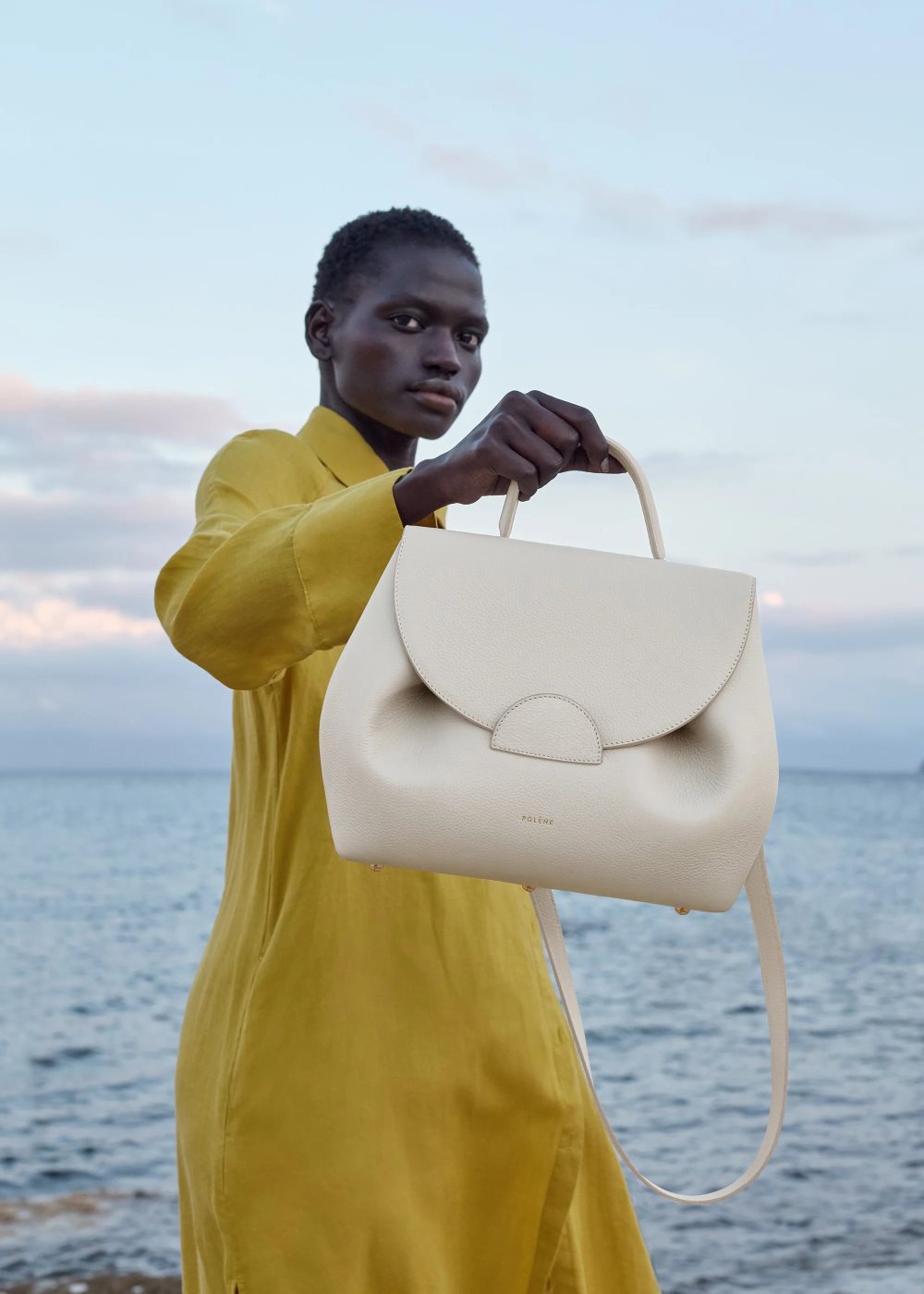 White Polene Numéro Un Handbags | CANADA LHY768