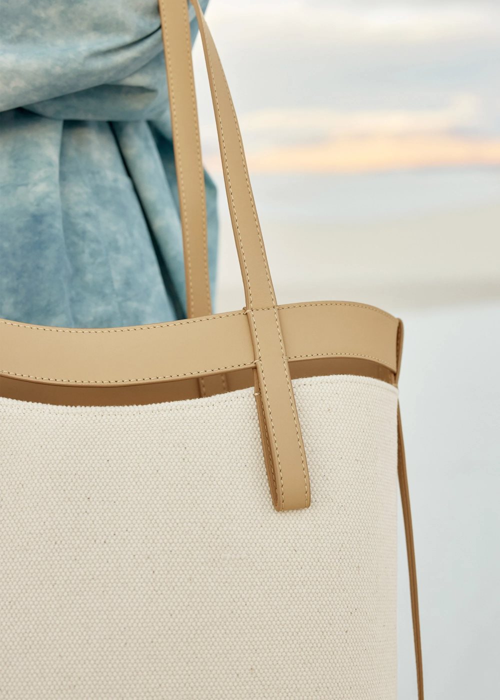 White / Brown Polene Ilo Tote Bags | CANADA AHD985